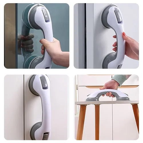 Portable suction grab bar