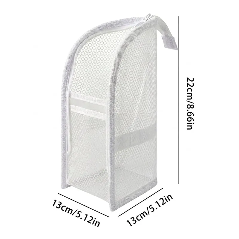 Self-Standing Toiletry & Cosmetic Storage Bag - White