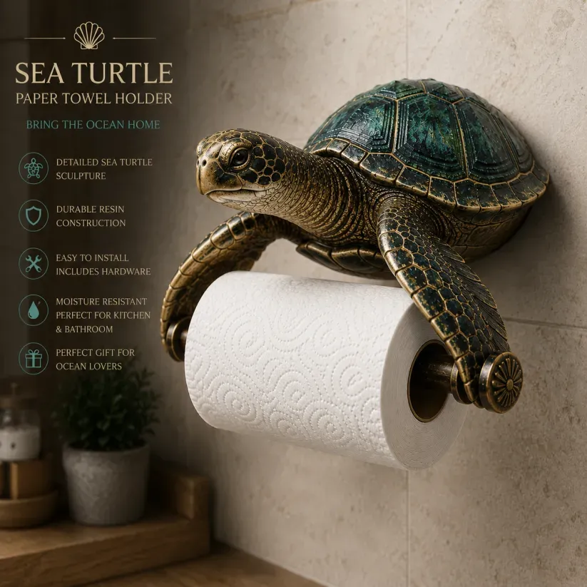 🌊 Ocean Guardians Toilet Paper Holder Series - 🐢 Sea Turtle