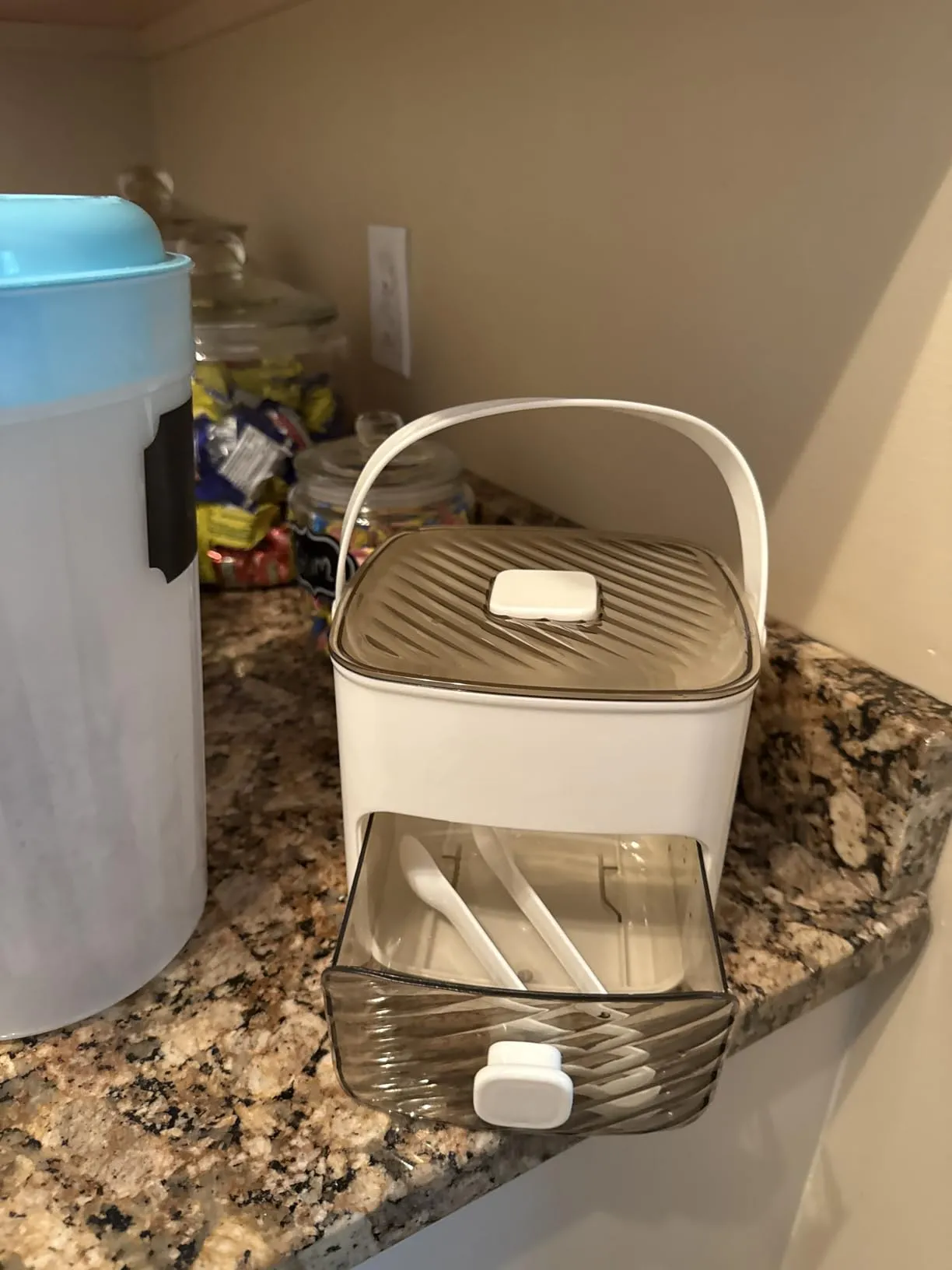 Customer photo of the stackable ice cube set in the freezer