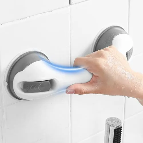 Non slip bathroom handrail