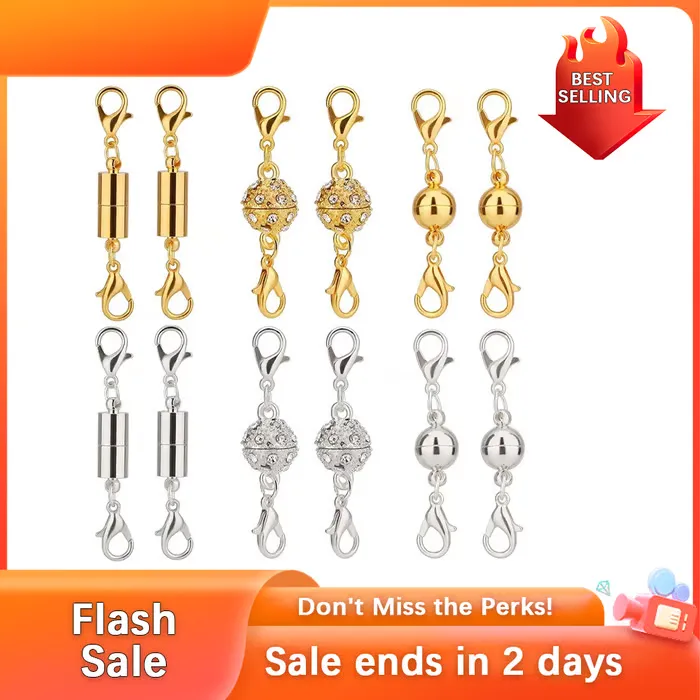 Magnetic Necklace Clasps and Closures - Mix / Buy 1 Set ( 12 PCS )